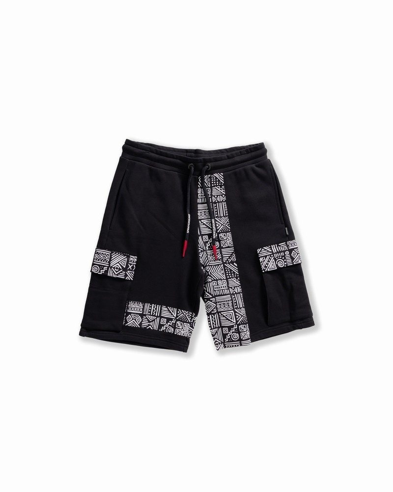 Black Sprayground Bermuda A.I. Couture Cargo Women\'s Shorts | 599861630
