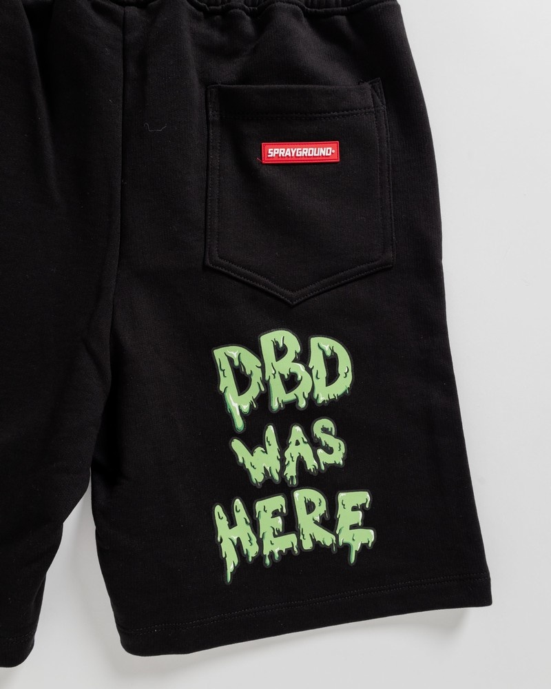 Black Sprayground Bermuda Dbd Was Here Men's Shorts | 901321767