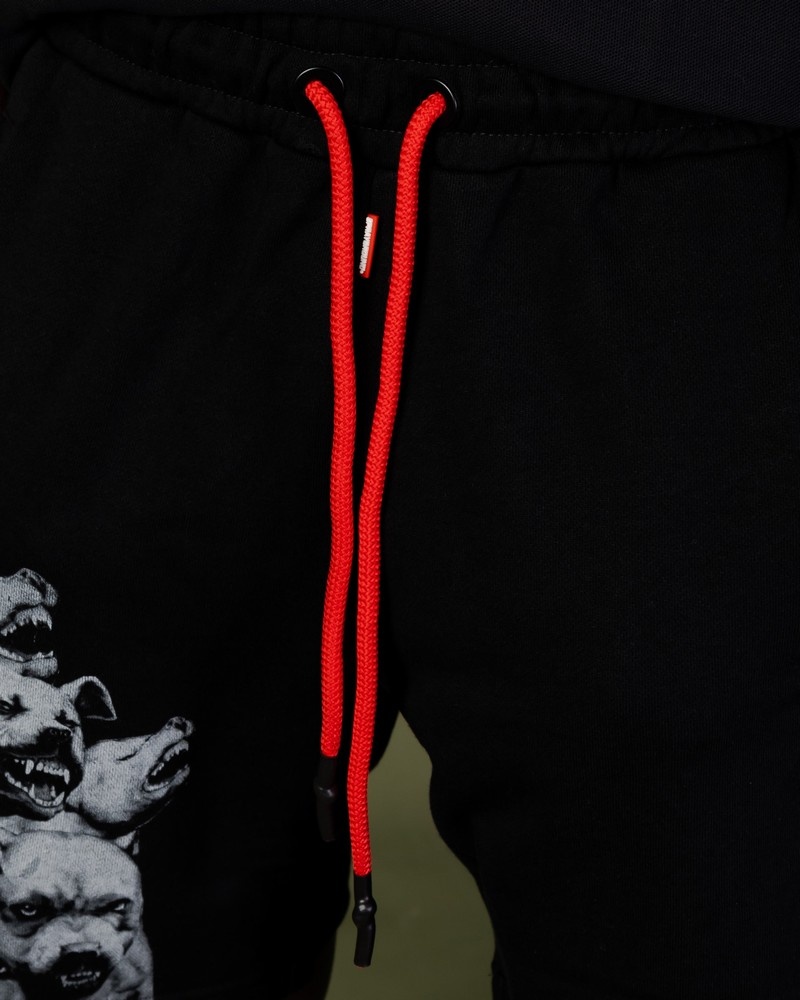 Black Sprayground Bermuda Pitbulls Women's Shorts | 578436024