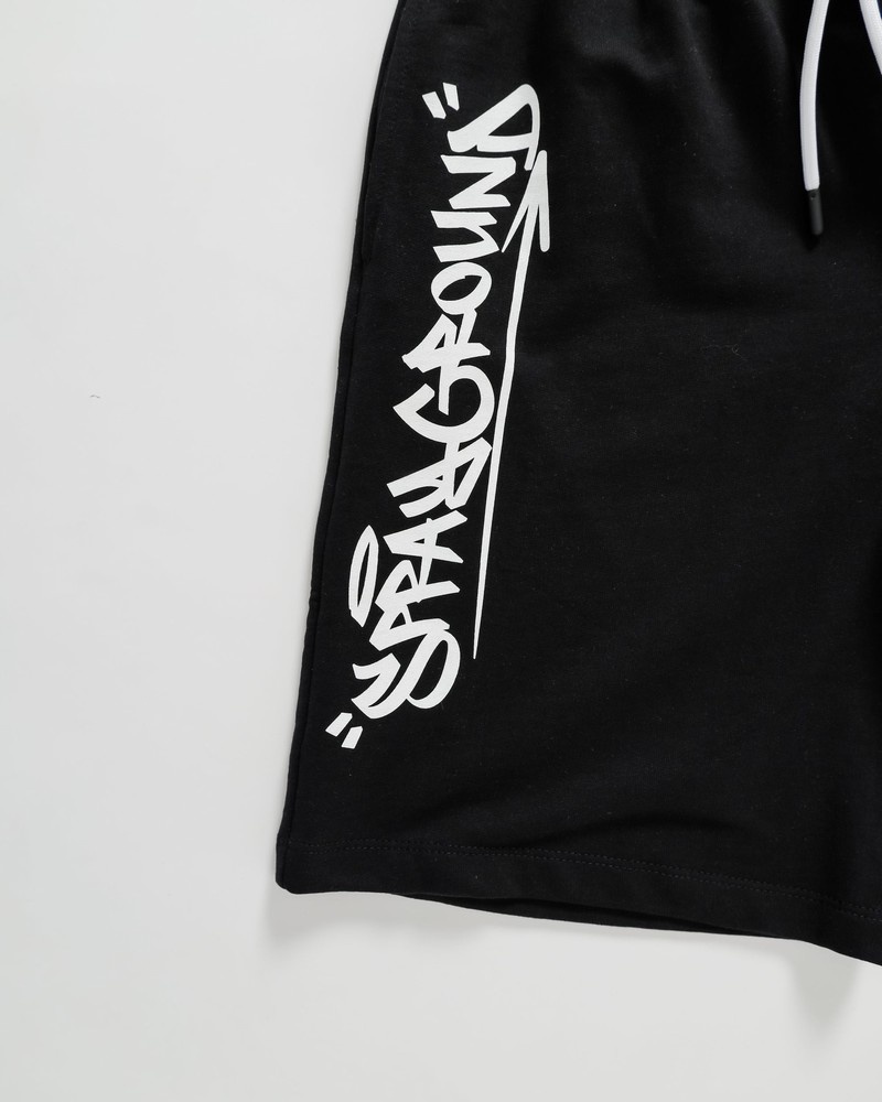 Black Sprayground Bermuda Tag Kids' Shorts | 783161311