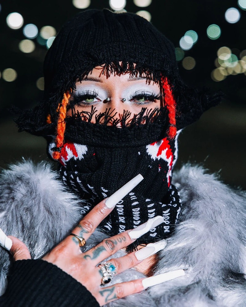 Black Sprayground Bohemian Women's Ski Masks | 381924241