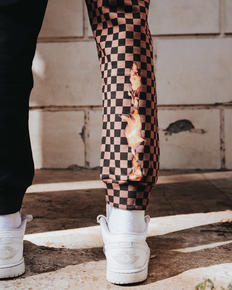 Black Sprayground Burnt Sharks In Paris Men's Joggers | 632597569