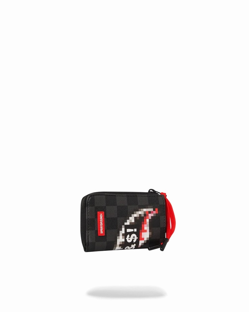Black Sprayground Censored Men's Wallets | 834832416