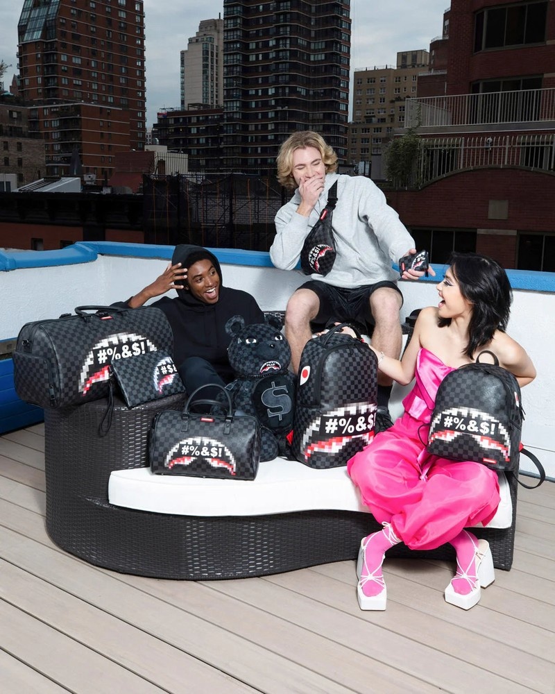 Black Sprayground Censored Men's Wallets | 834832416