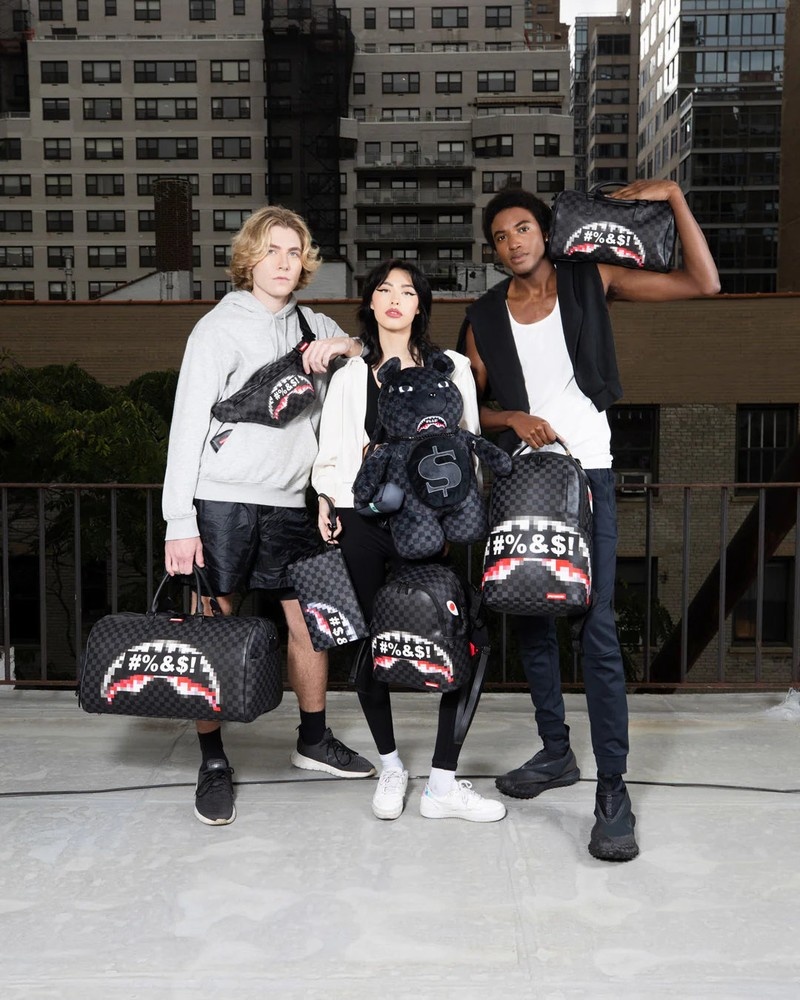 Black Sprayground Censored Men's Wallets | 834832416