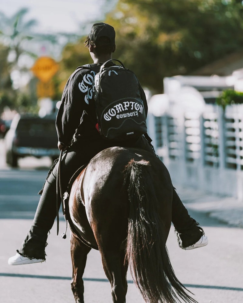Black Sprayground Compton Mouth Men's Backpacks | 147029236