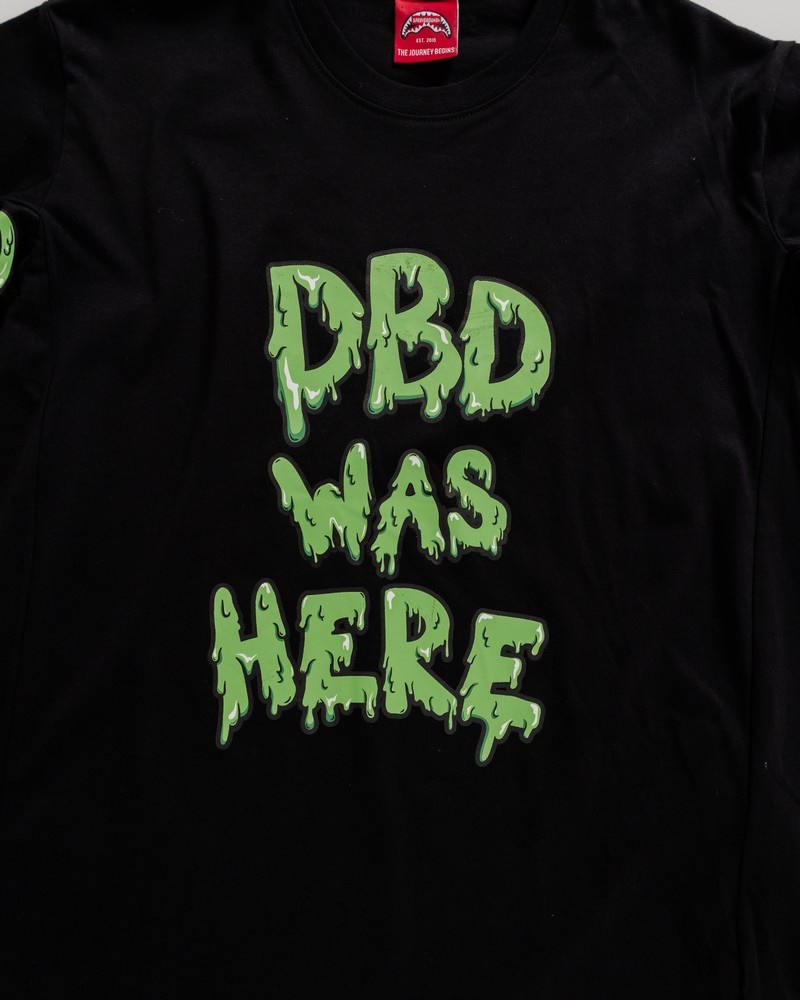 Black Sprayground Dbd Was Here Women's T Shirts | 598203093