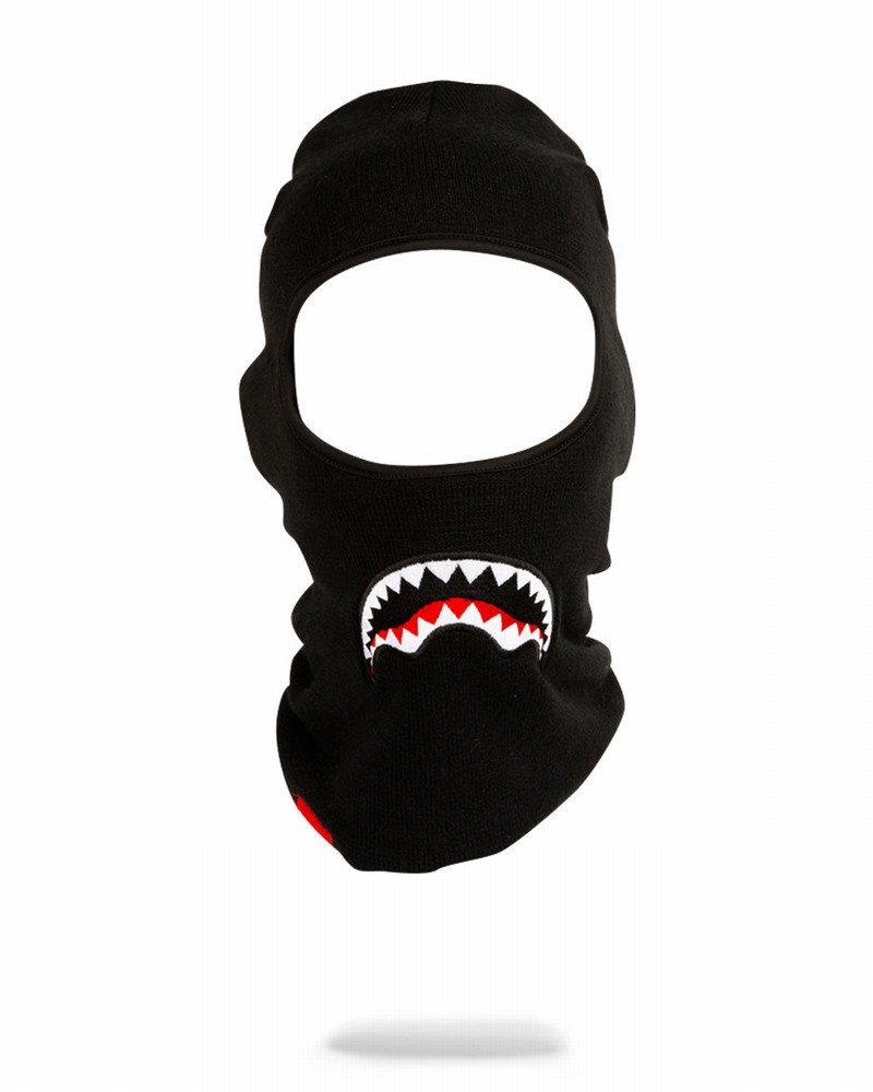 Black Sprayground Drop Down Women\'s Ski Masks | 870094246