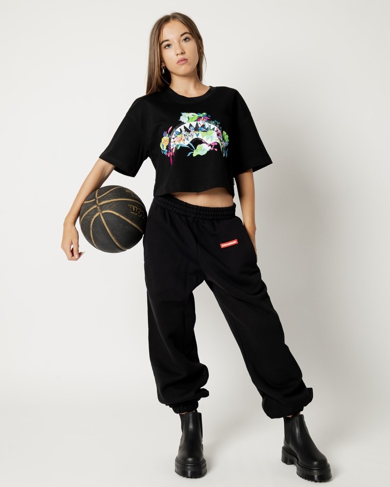 Black Sprayground Fire Women's Joggers | 755353855