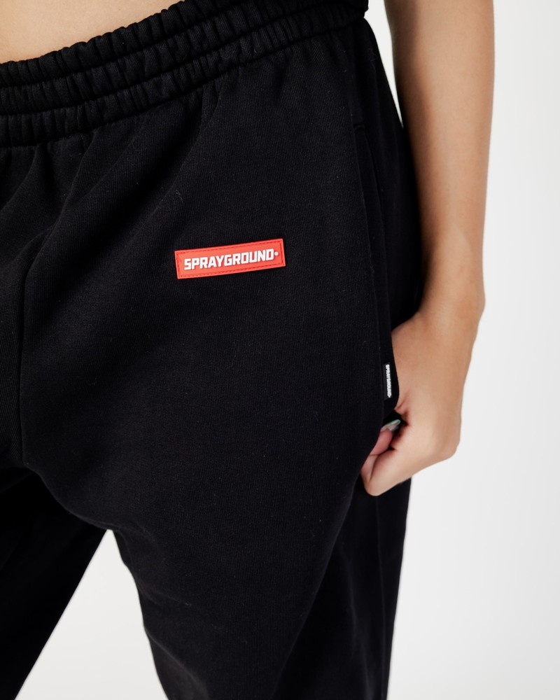 Black Sprayground Fire Women's Joggers | 755353855