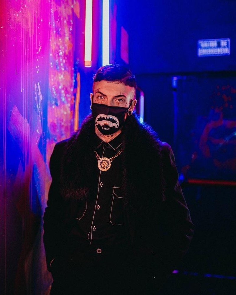 Black Sprayground Fixed Filter Bite Me Shark Fashion Men's Face Masks | 207355777