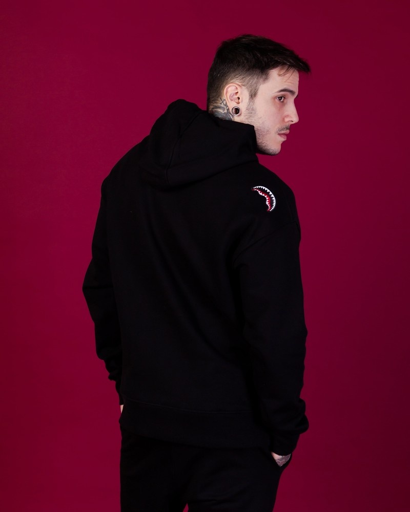 Black Sprayground Graffiti Men's Hoodie | 751316331