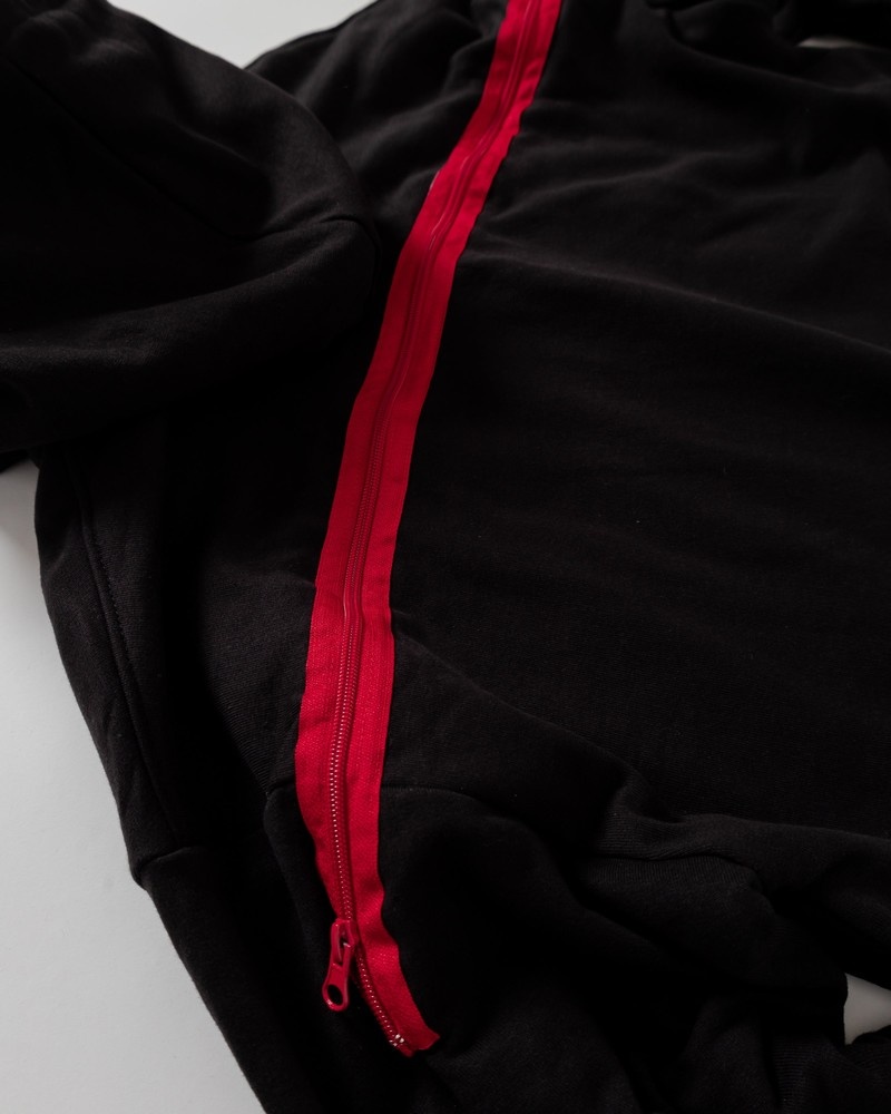 Black Sprayground Hidden In The Zipper Shark Fullzip Men's Hoodie | 259918725