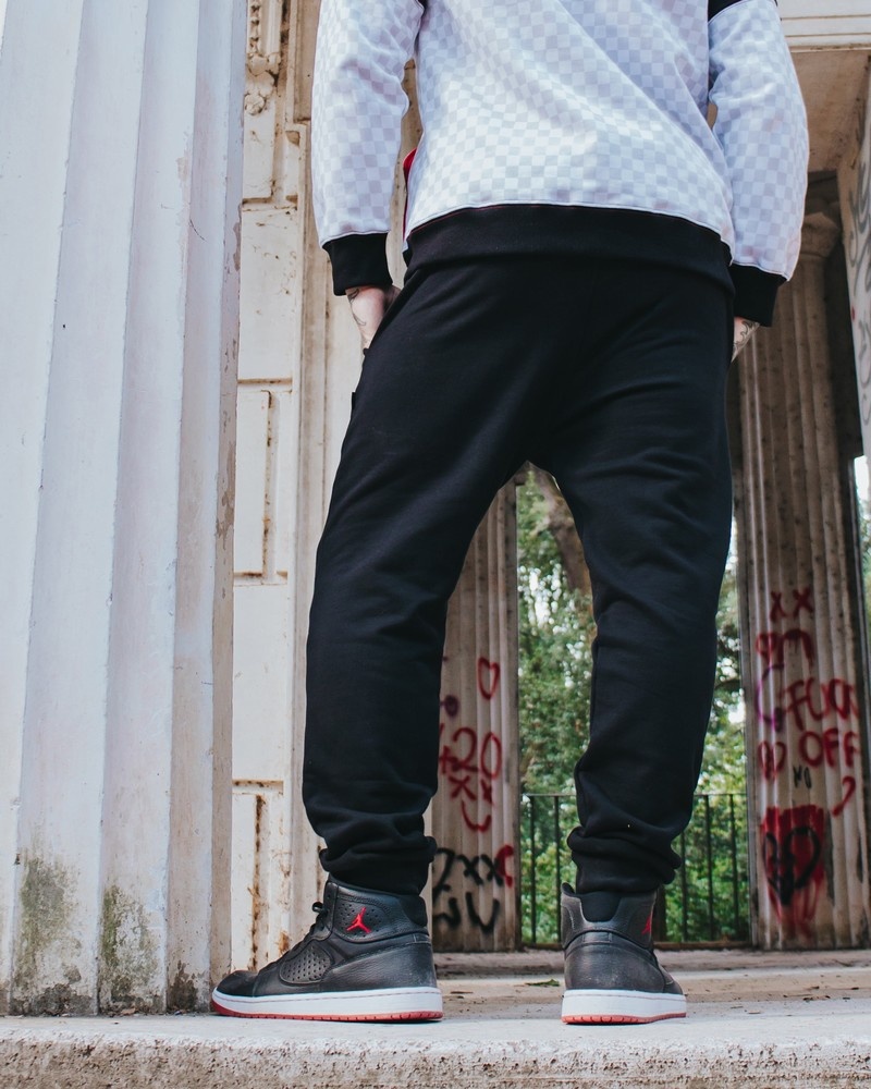 Black Sprayground Joggers Basic Men's Pants | 964361927
