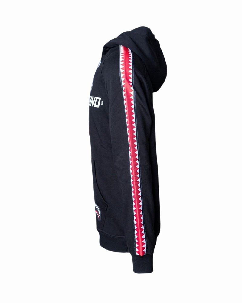 Black Sprayground Logo Aereo Women's Hoodie | 278775622