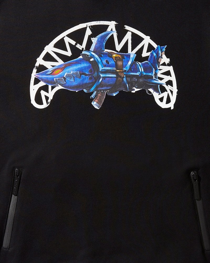 Black Sprayground Lol Jinx Cannon Shark Men's Hoodie | 542924574