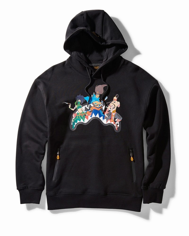 Black Sprayground Lol Yasou-lee Sin-akali Men\'s Hoodie | 295703415