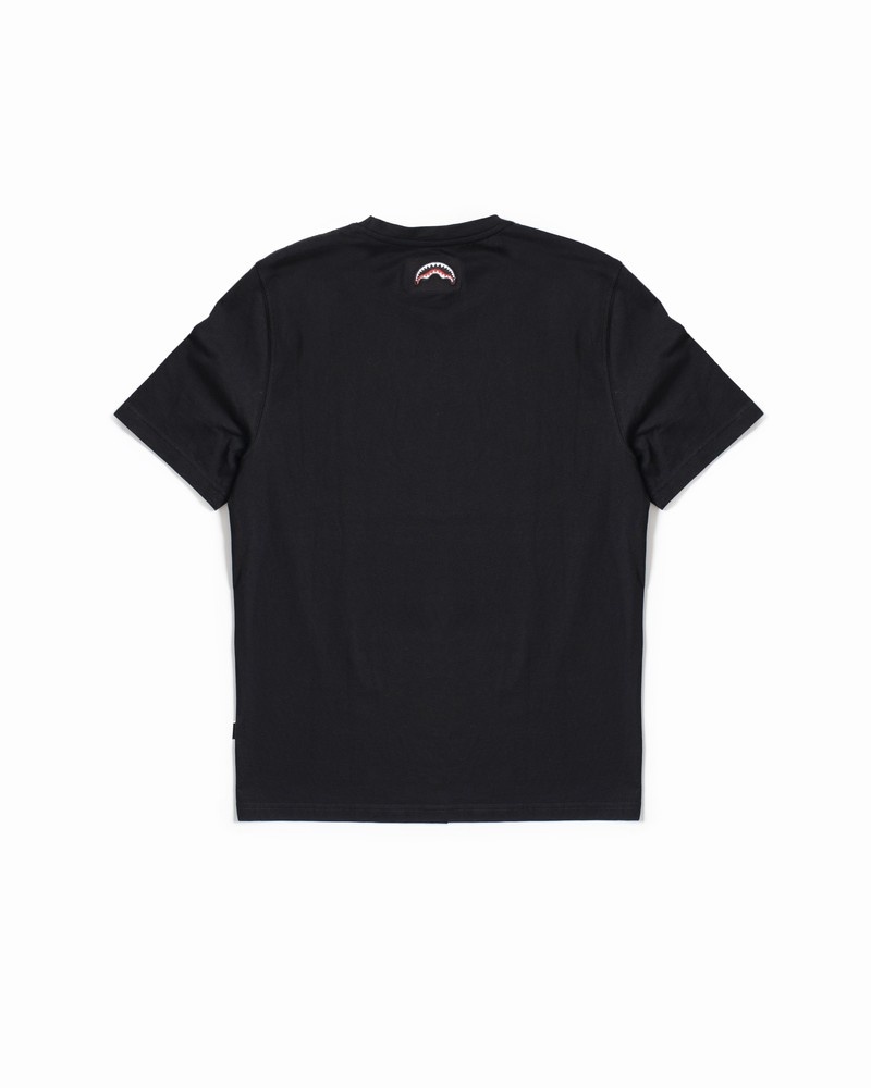 Black Sprayground Madabout Money Women's T Shirts | 131223943