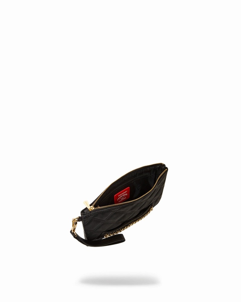 Black Sprayground Mamba Men's Clutch Bags | 744766031