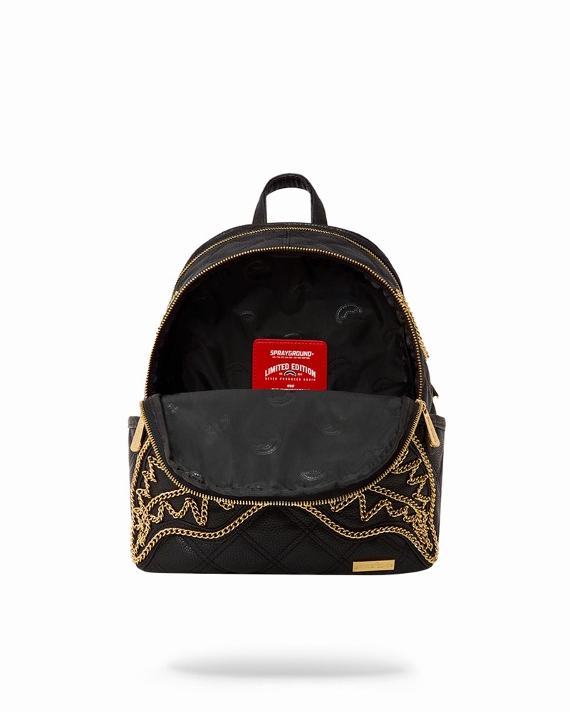 Black Sprayground Mamba Savage Men's Backpacks | 875162628
