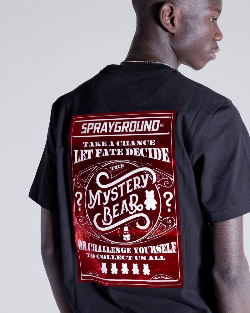 Black Sprayground Mistery Box Men's T Shirts | 12260235