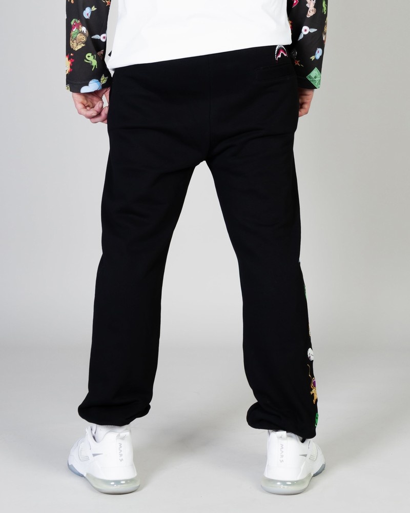 Black Sprayground Patches Men's Joggers | 554229899
