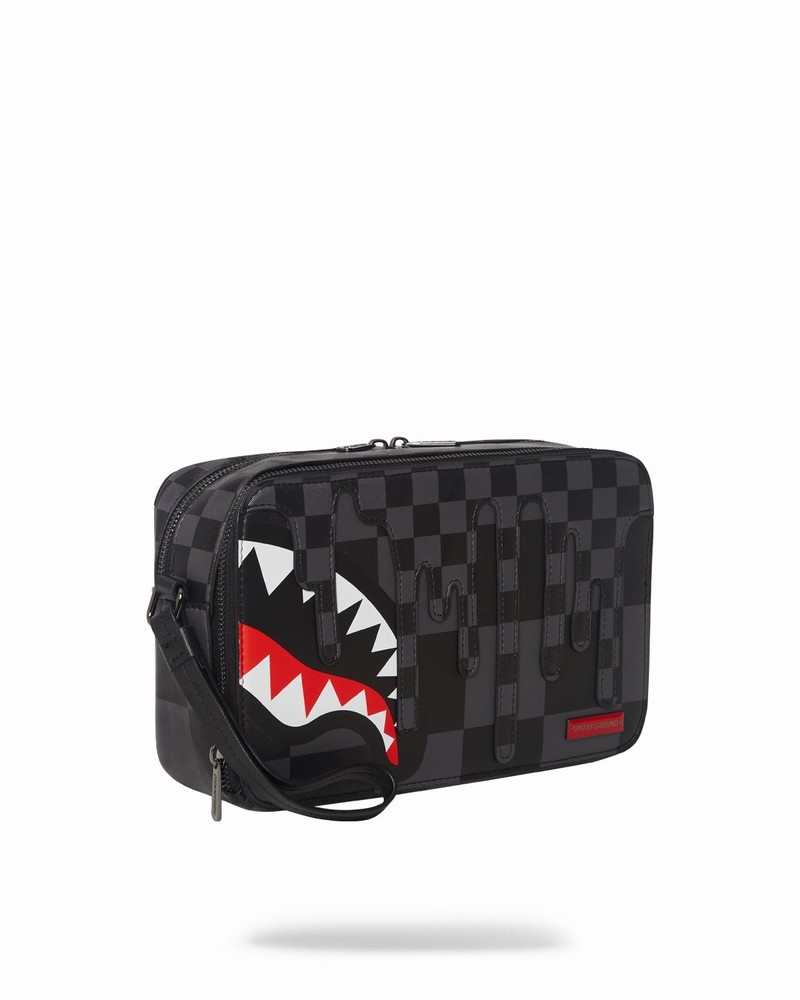 Black Sprayground Pochette Grey Xtc Men's Toiletry Bags | 332219473