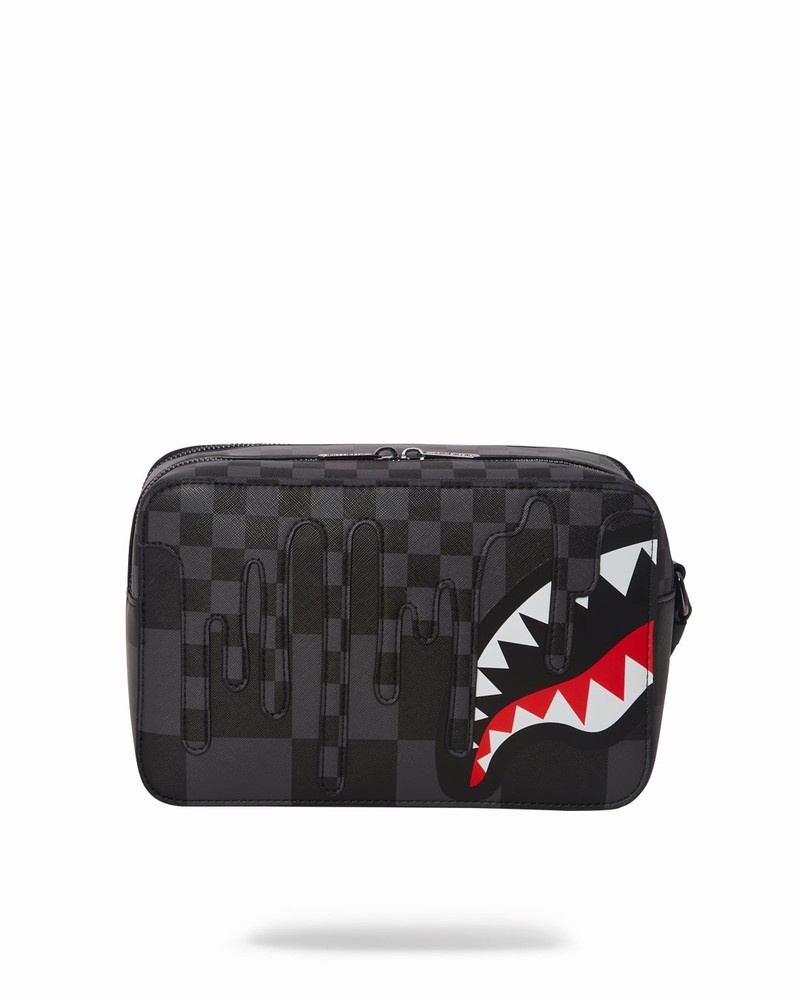 Black Sprayground Pochette Grey Xtc Men's Toiletry Bags | 332219473