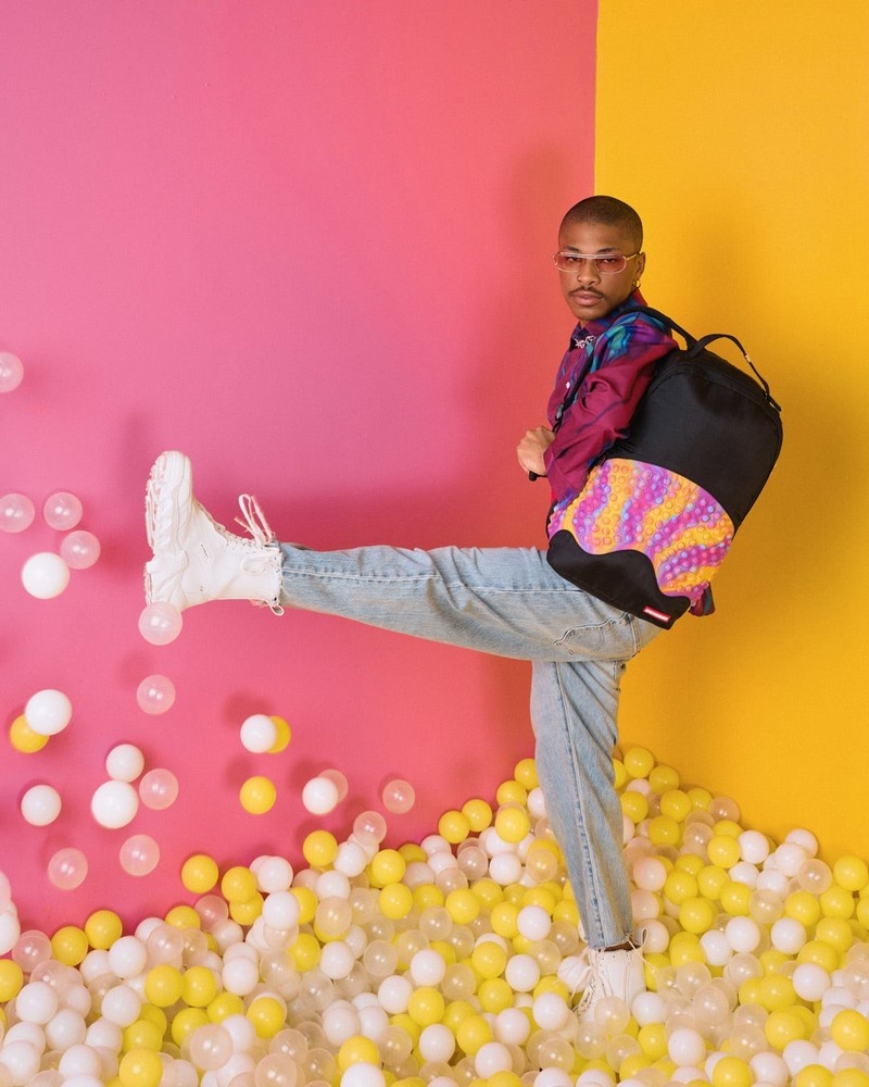 Black Sprayground Pop Shark Men's Backpacks | 816719359
