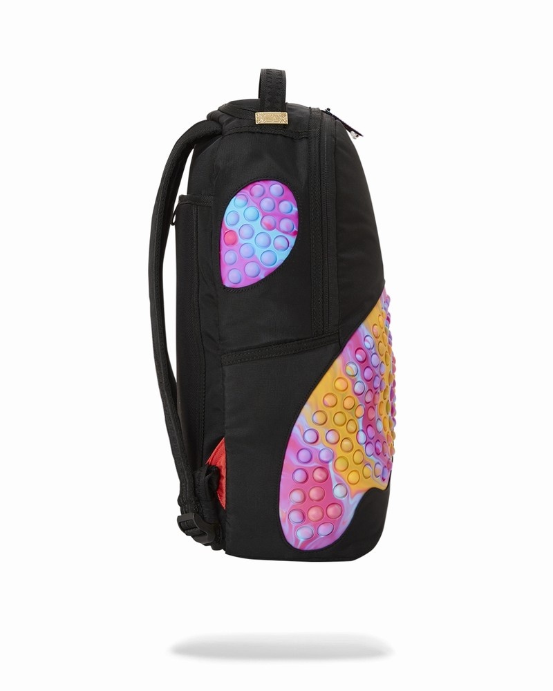 Black Sprayground Pop Shark Men's Backpacks | 816719359