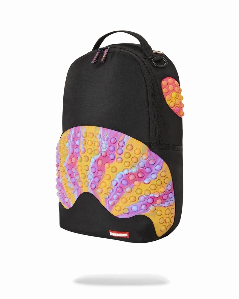 Black Sprayground Pop Shark Men's Backpacks | 816719359
