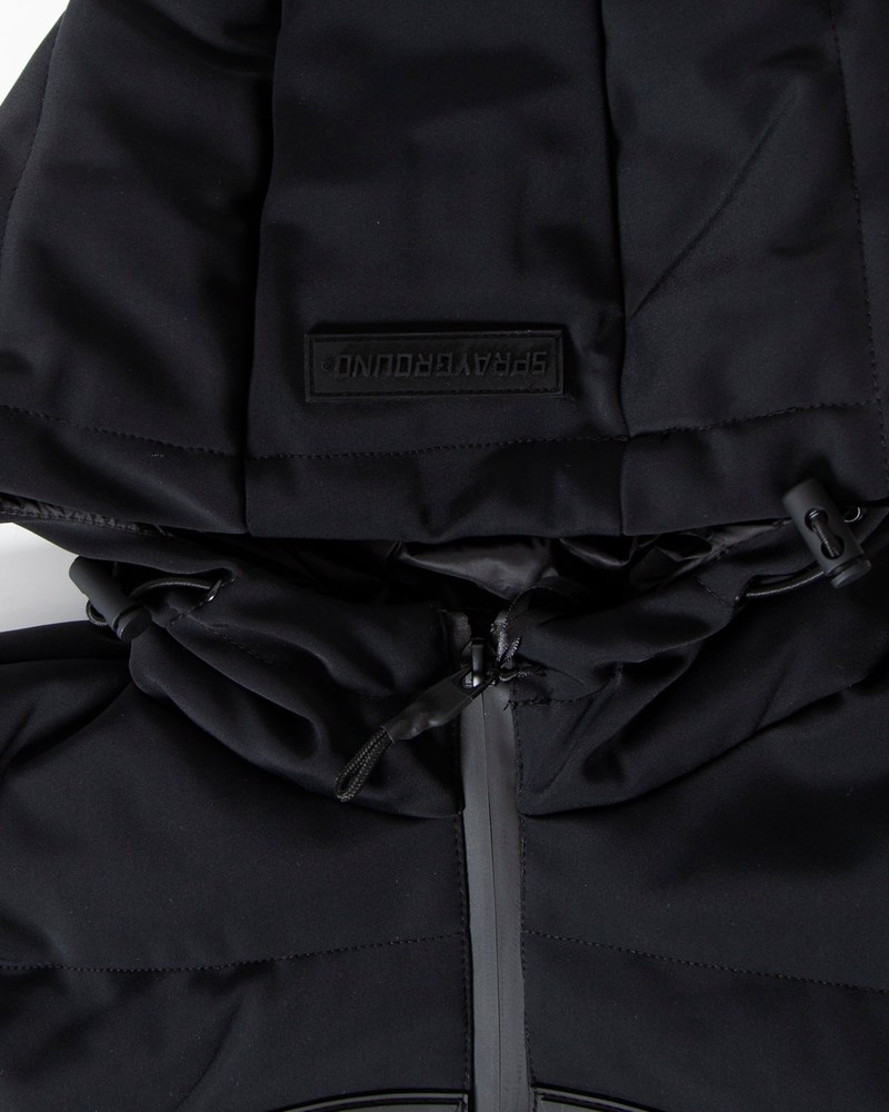 Black Sprayground SG Tripleblack Kids' Down Jackets | 808345746