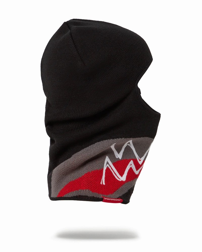 Black Sprayground Sewn Shut Women's Ski Masks | 524133868