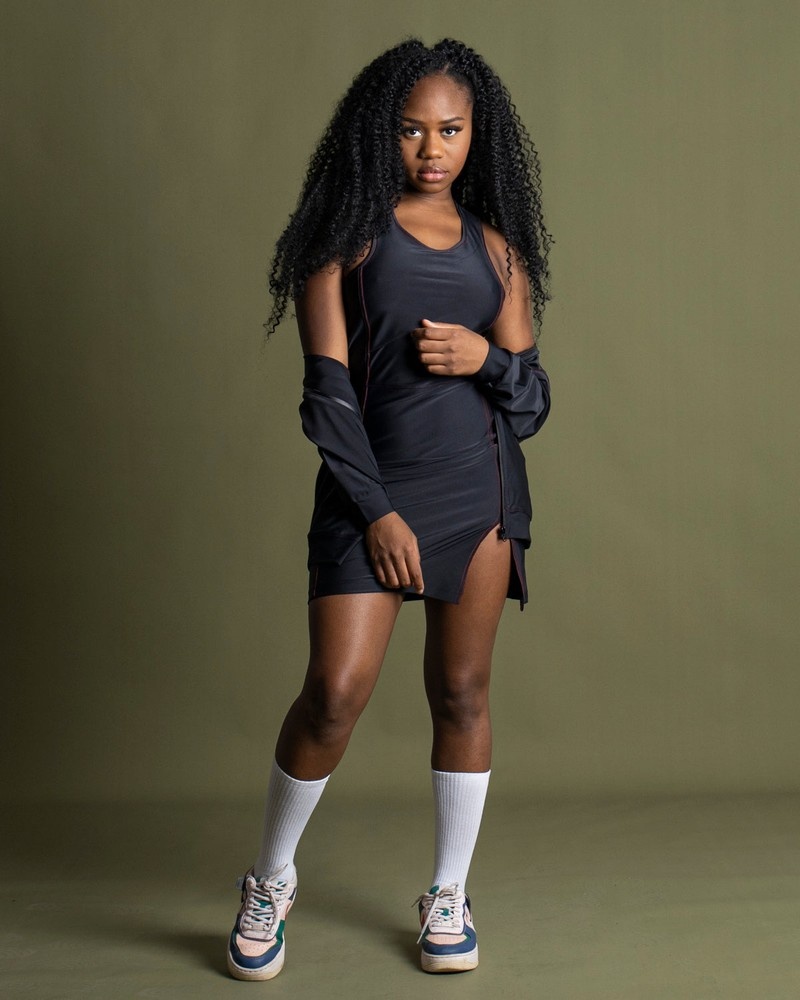 Black Sprayground Shark Minidress Women's Midi Dress | 46165537