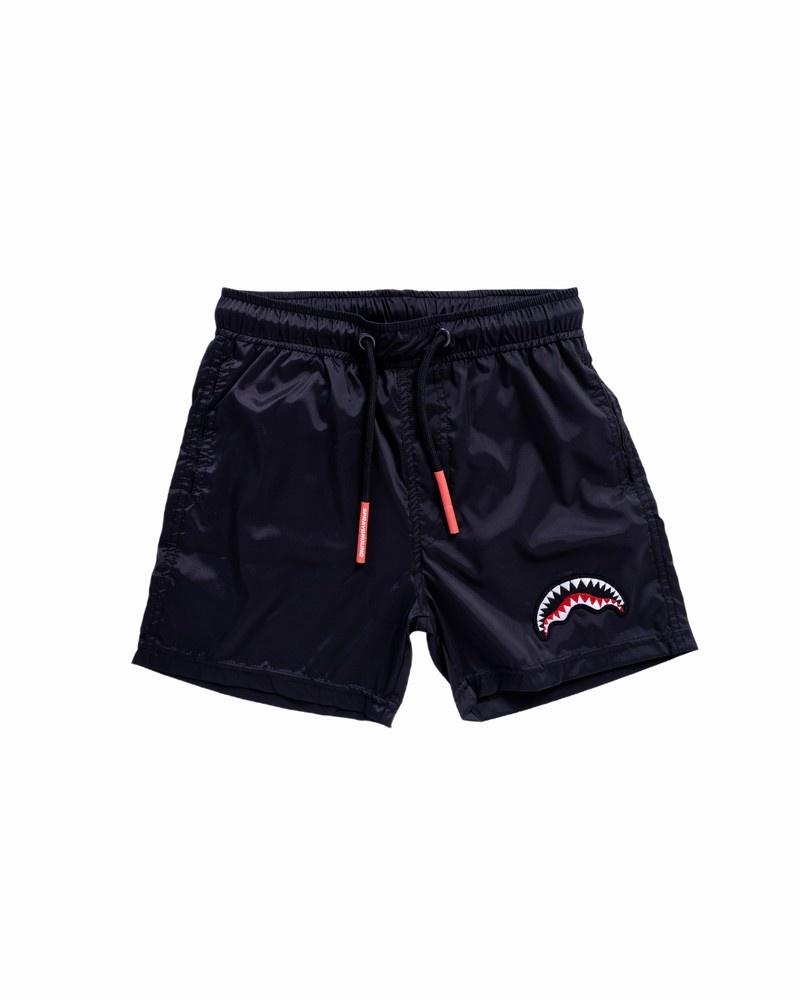 Black Sprayground Sharkmouth Nr 8 Kids\' Swim Trunks | 477903611