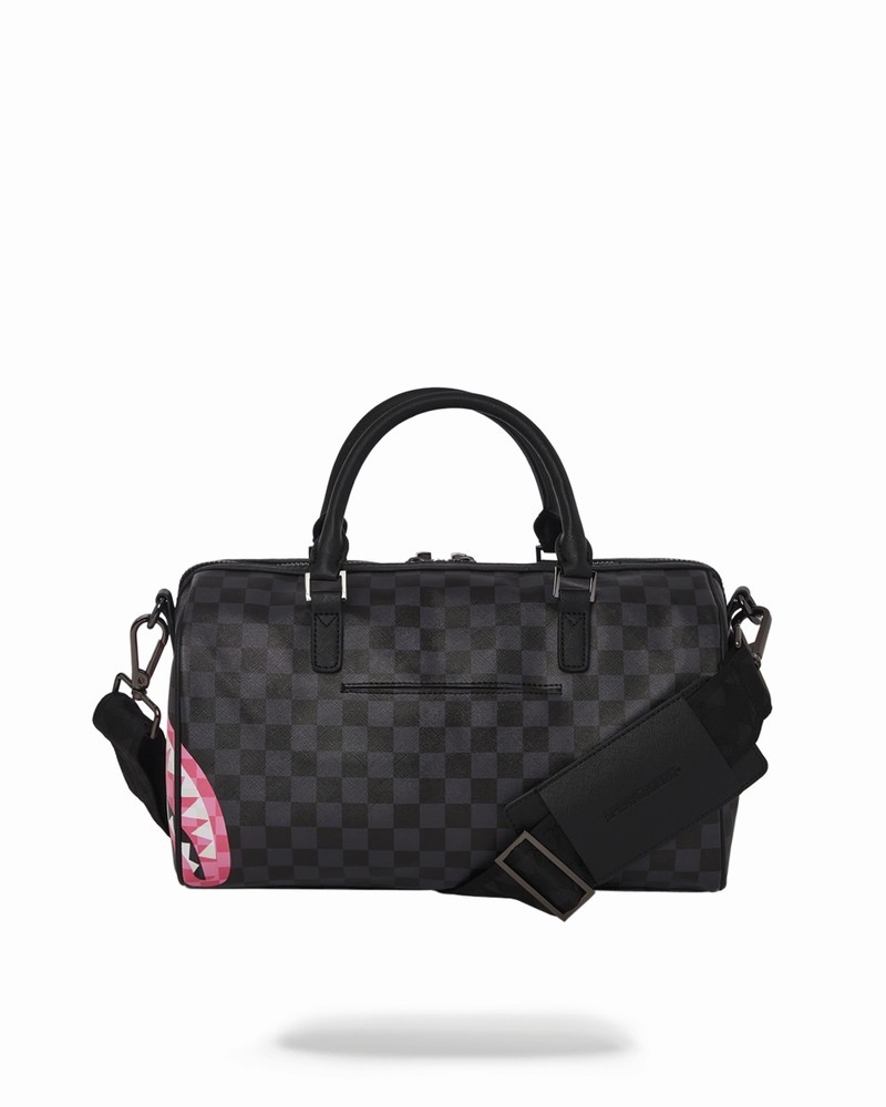 Black Sprayground Sharks In Candy Mini Men's Duffle Bags | 367676314
