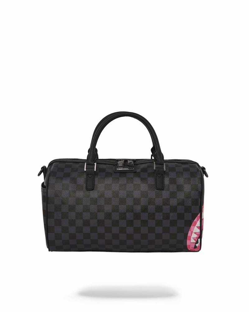 Black Sprayground Sharks In Candy Mini Men\'s Duffle Bags | 367676314