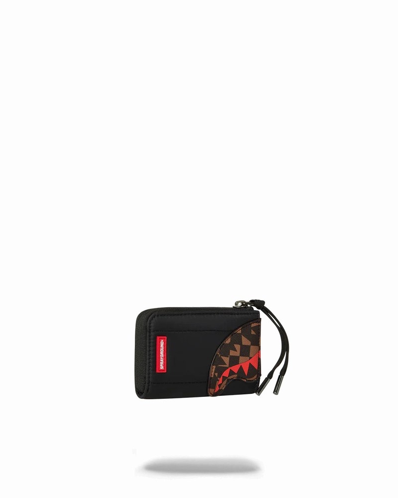 Black Sprayground Sip Puffer Men's Wallets | 615749055