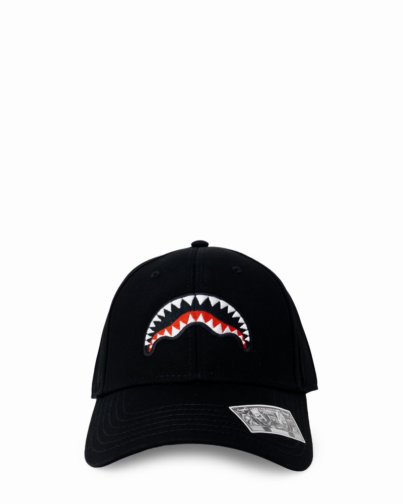 Black Sprayground Smooth Nr 20 Men\'s Caps | 694778769