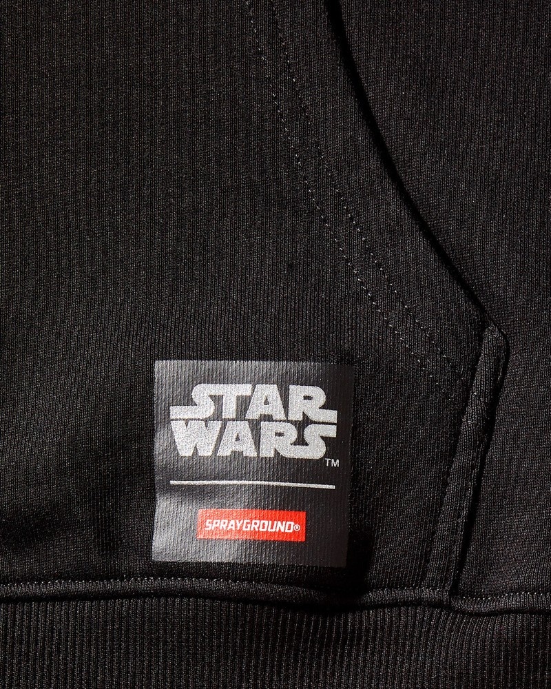 Black Sprayground Star Wars Trooper Graffiti Women's Hoodie | 885691134