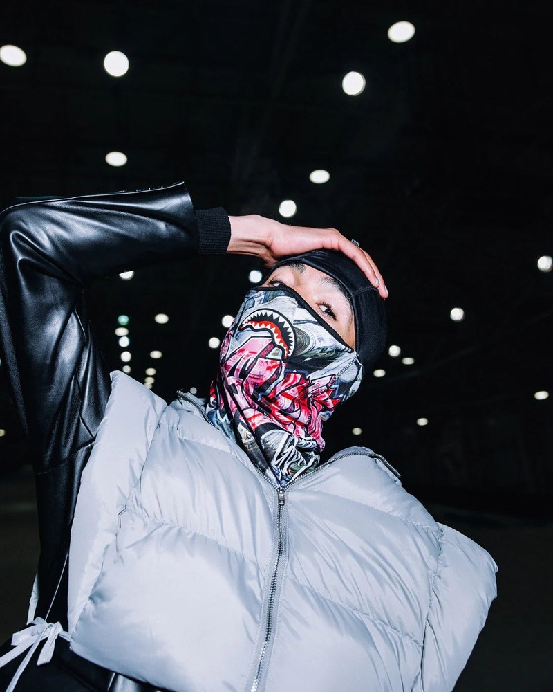 Black Sprayground Stashed Tagged Men's Ski Masks | 21872700