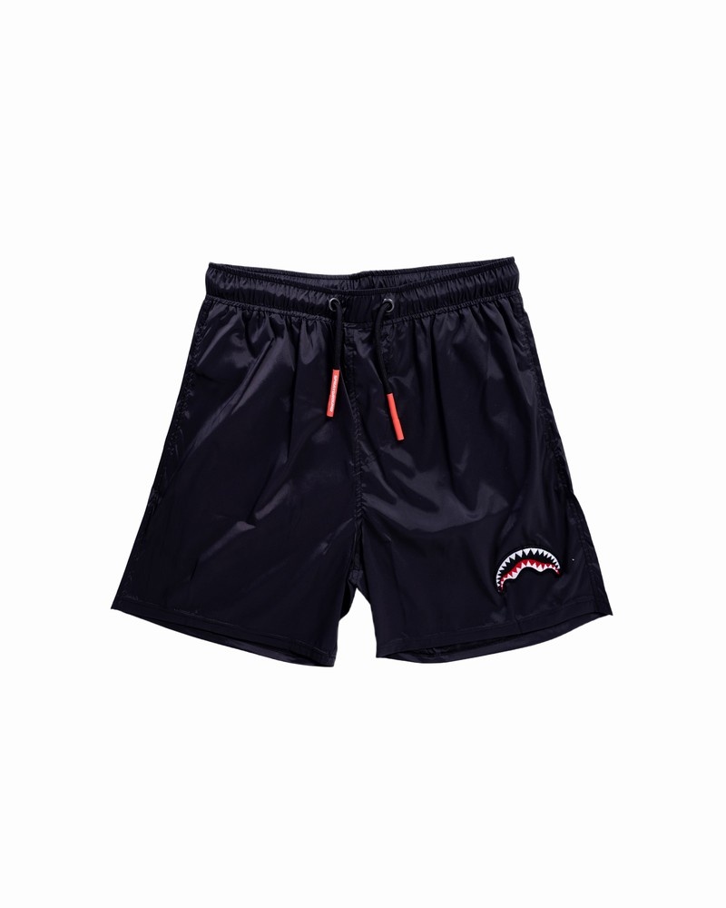 Black Sprayground Swimsuit Sharkmouth Men\'s Swim Trunks | 36570377