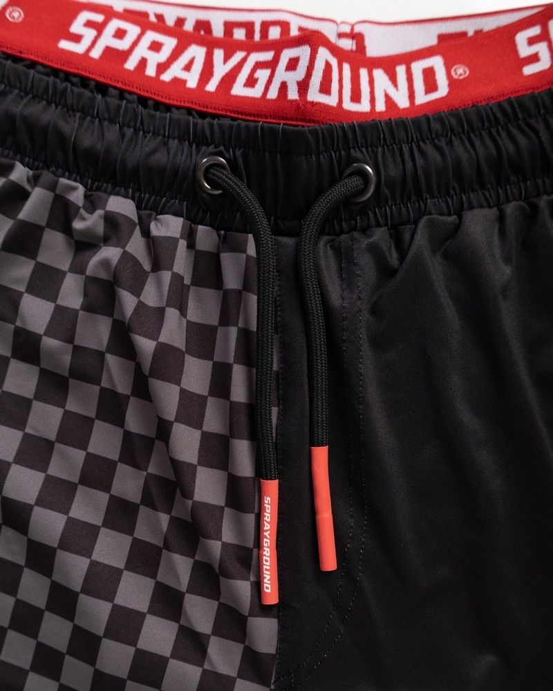 Black Sprayground Team Men's Swim Shorts | 497627369