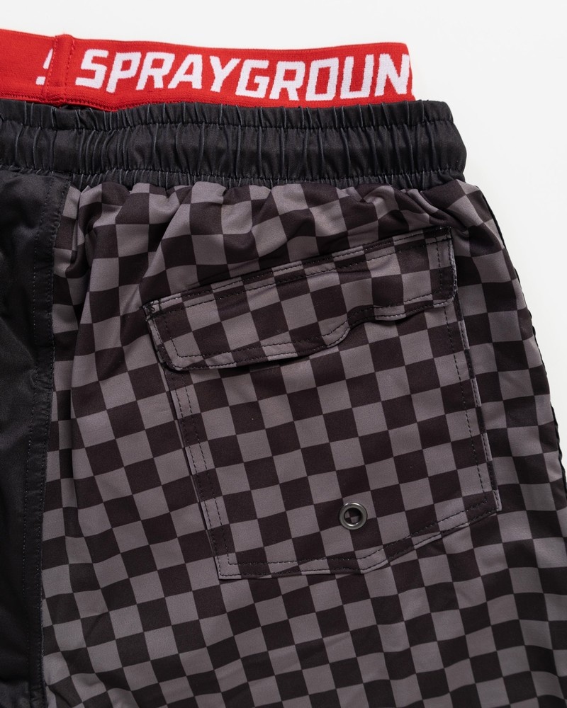 Black Sprayground Team Men's Swim Shorts | 497627369