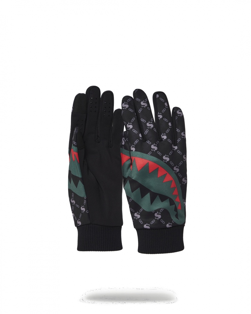 Black Sprayground The Godfather Large Women\'s Gloves | 838944241