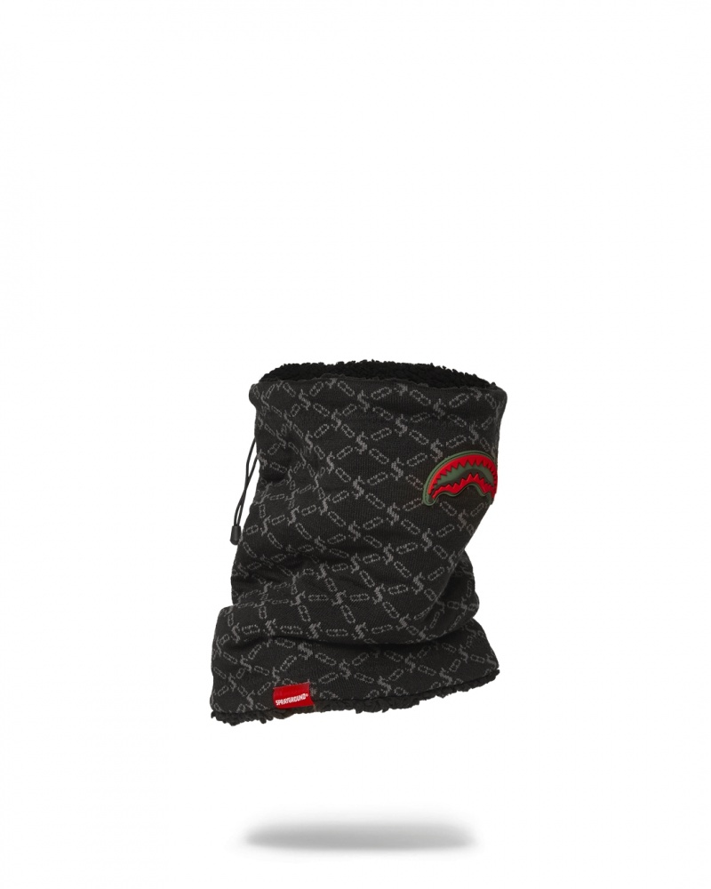 Black Sprayground The Godfather Men's Neck Warmer | 149955663