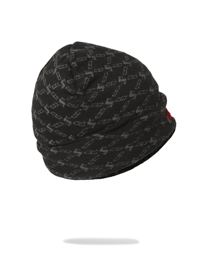 Black Sprayground The Godfather Women's Beanie | 538080472