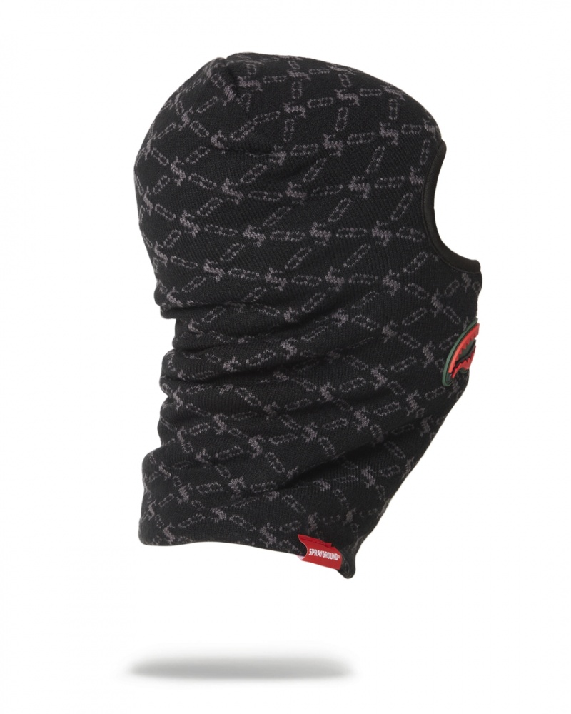Black Sprayground The Godfather Women's Ski Masks | 464995044