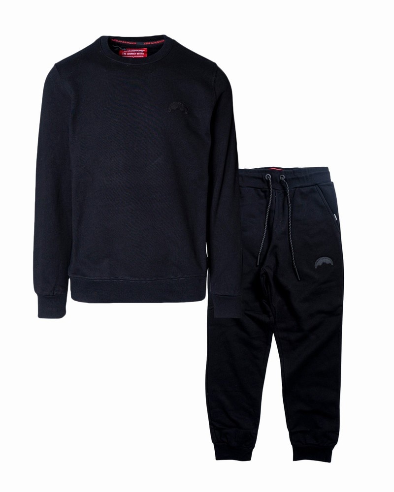 Black Sprayground Triple Ltd Women\'s Tracksuits | 324550820