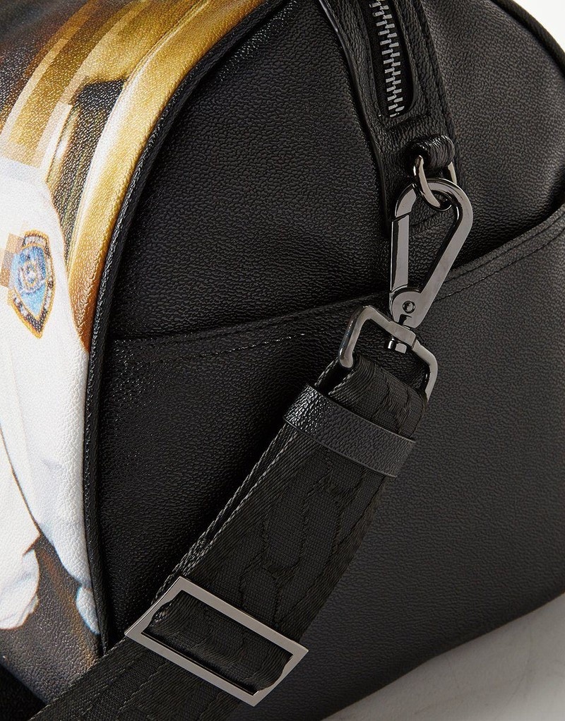 Black Sprayground Tupac Men's Duffle Bags | 810420808